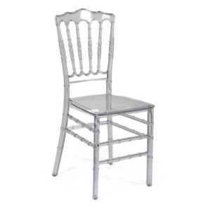 Sedia policarbonato Napoleon trasparente monoblocco elegante