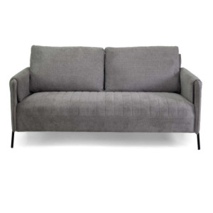 Zoom Divano tessuto 2 posti grigio cm 165x77h85