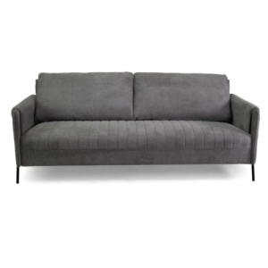 Zoom Divano tessuto 3 posti grigio cm 195x77h85