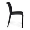 Sedia polipropilene Wren nero 40x58x47-80 cm resistente moderna