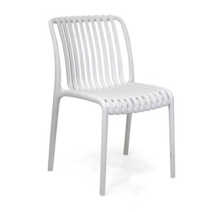 Sedia polipropilene Wren bianco 40x58x80 cm moderna e resistente