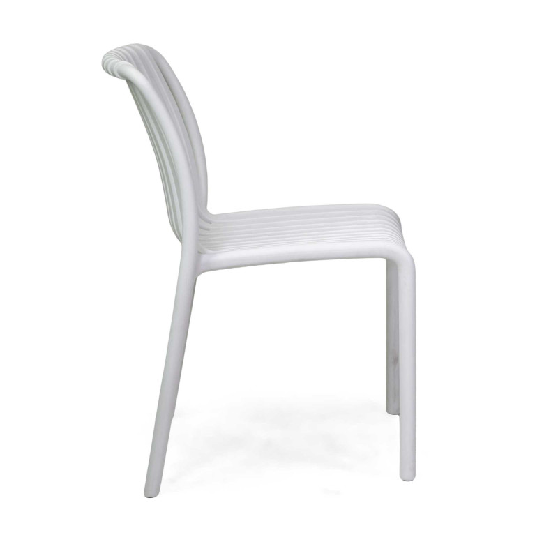 Sedia polipropilene Wren bianco 40x58x80 cm moderna e resistente
