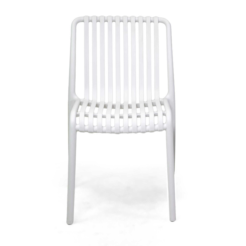 Sedia polipropilene Wren bianco 40x58x80 cm moderna e resistente