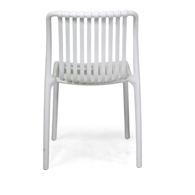 Sedia polipropilene Wren bianco 40x58x80 cm moderna e resistente