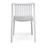 Sedia polipropilene Wren bianco 40x58x80 cm moderna e resistente