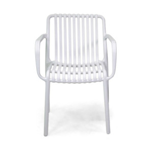 Zoom Poltrona polipropilene Wren bianco cm 55x57h46/79