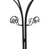Attaccapanni a stelo pieghevole metallo nero 41x41x179 cm moderno