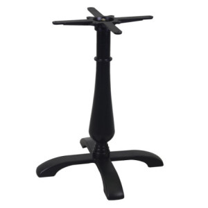 Base tavolo ghisa nero 50x50xH72 cm robusta e stabile