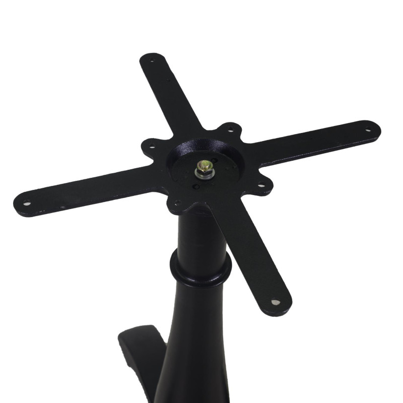 Base tavolo ghisa nero 50x50xH72 cm robusta e stabile