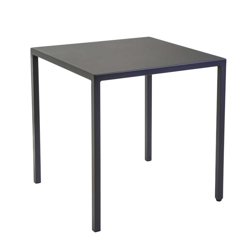Tavolo metallo autolivellante New Elma antracite 70x70x75 cm