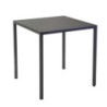 Tavolo metallo autolivellante New Elma antracite 70x70x75 cm