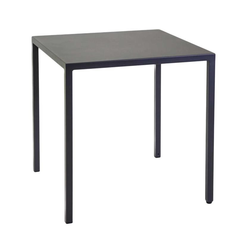 Tavolo metallo autolivellante New Elma antracite 70x70x75 cm