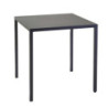 Tavolo metallo autolivellante New Elma antracite 70x70x75 cm