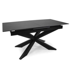 Zoom Tavolo Pepper allungabile antracite toppietra sinterizzata cm 160/200x90h76