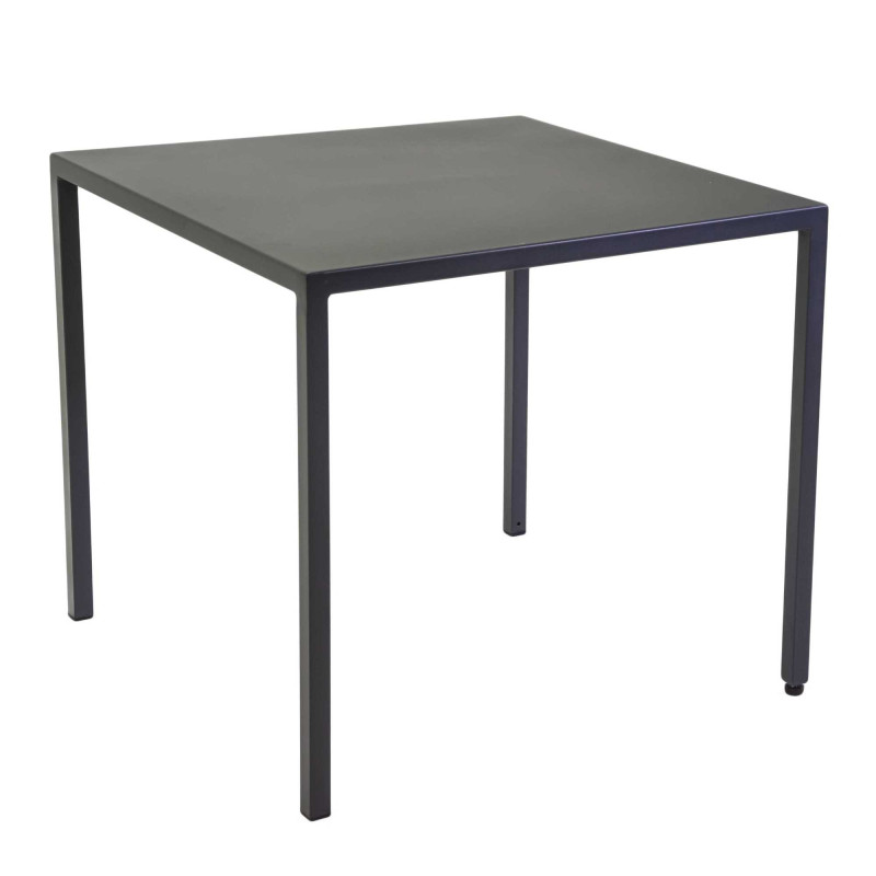 Tavolo metallo autolivellante New Elma antracite 90x90x75 cm