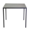 Tavolo metallo autolivellante New Elma antracite 90x90x75 cm