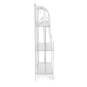 Zoom Scaffale metallo Leila 3 ripiani bianco cm 58x28h120