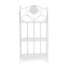 Scaffale metallo Leila 3 ripiani bianco 58x28x120 moderno