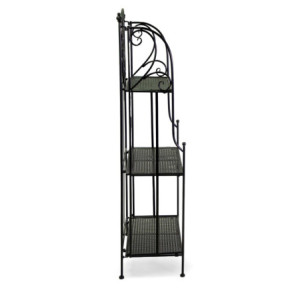 Zoom Scaffale metallo Leila 3 ripiani antracite cm 58x28h120