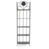 Scaffale metallo Leila 5 ripiani antracite 58x28xH198 cm moderno