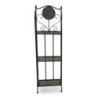 Scaffale metallo Leila 3 ripiani antracite 35x25x118 cm robusto