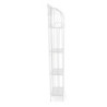 Scaffale metallo Leila 4 ripiani bianco 35x25x158 cm robusto