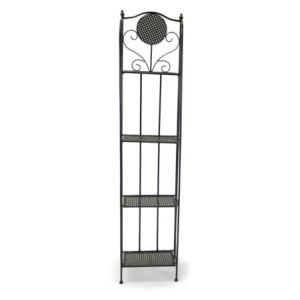 Zoom Scaffale metallo Leila 4 ripiani antracite cm 35x25h158