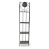 Scaffale metallo Leila 4 ripiani antracite 35x25x158 cm robusto