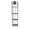 Scaffale metallo Leila 4 ripiani antracite 35x25x158 cm robusto