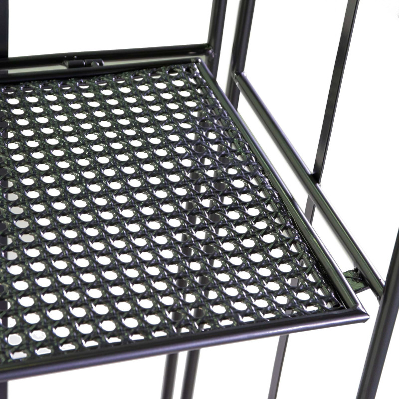 Scaffale metallo Leila 4 ripiani antracite 35x25x158 cm robusto