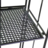 Scaffale metallo Leila 4 ripiani antracite 35x25x158 cm robusto