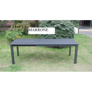 Zoom Tavolo alluminio El Paso allungabile marrone cm 160/240x90h76