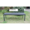 Tavolo alluminio El Paso allungabile marrone 160-240x90 cm