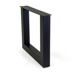 Zoom Base tavolo acciaio doppia nero cm 80x10h72