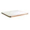 Top tavolo pietra sinterizzata marmo bianco oro 70x70 elegante