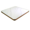 Top tavolo pietra sinterizzata marmo bianco oro 70x70 elegante