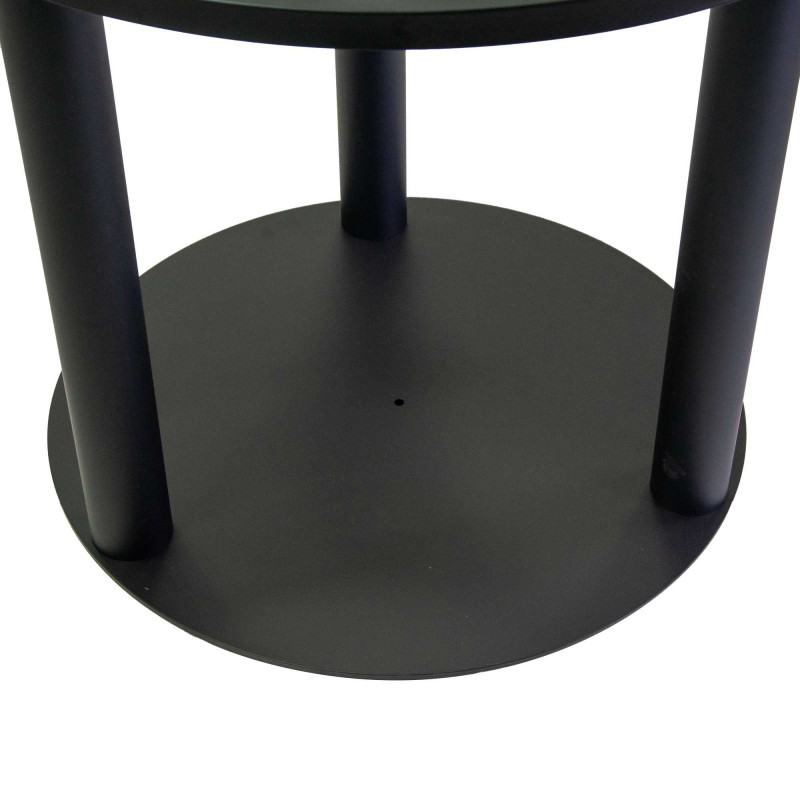 Base tavolo metallo nera tonda Ø88 H72 cm robusta moderna