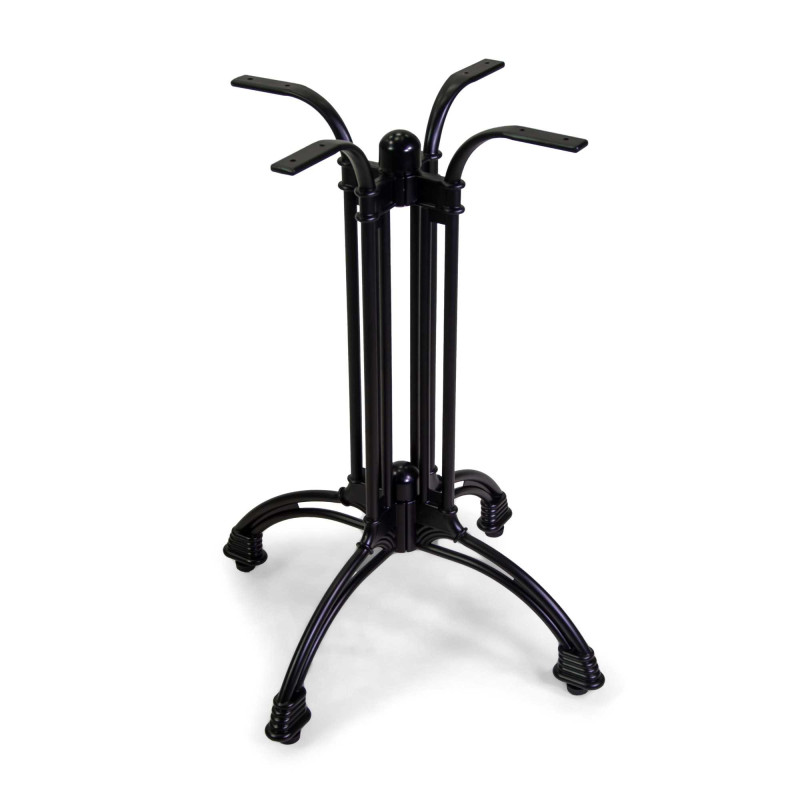 Base tavolo alluminio nero 45x45h72 cm leggera e resistente