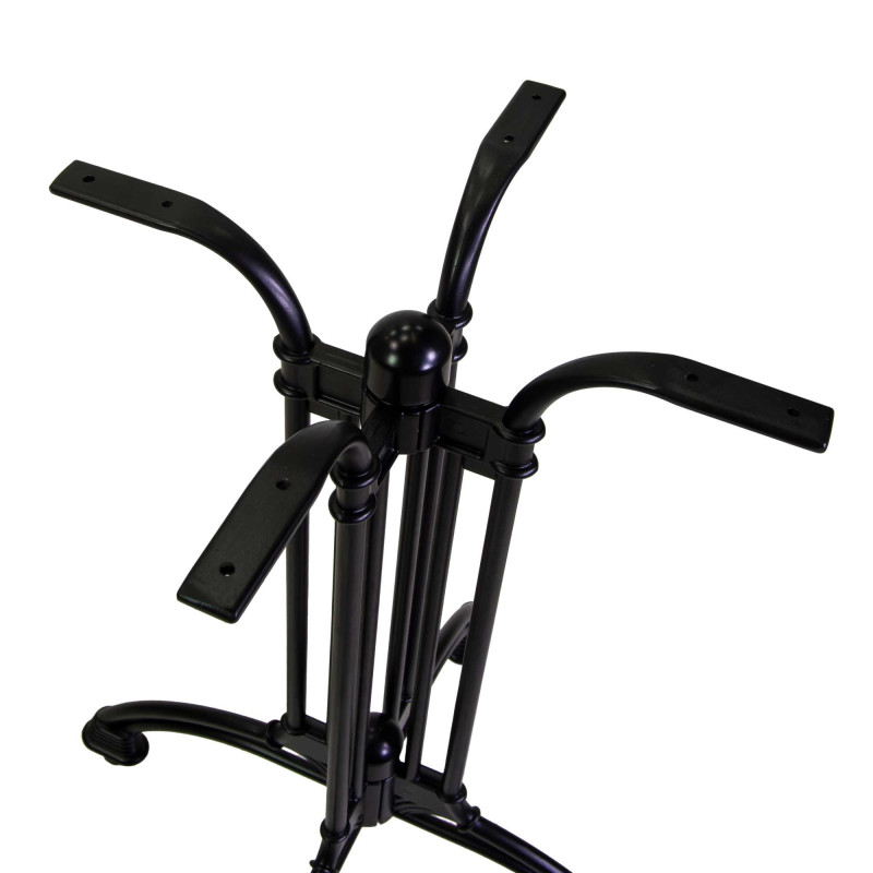 Base tavolo alluminio nero 45x45h72 cm leggera e resistente