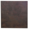 Top tavolo HPL corten quadro 59x59x1 cm resistente e moderno