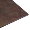 Top tavolo HPL corten quadro 59x59x1 cm resistente e moderno