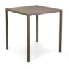 Tavolo metallo autolivellante New Elma tortora 70x70x75 robusto