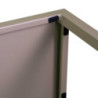 Tavolo metallo autolivellante New Elma tortora 70x70x75 robusto