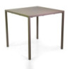 Tavolo metallo autolivellante New Elma tortora 80x80x75 cm