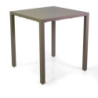Tavolo alluminio regolabile Alma tortora 70x70 cm da giardino