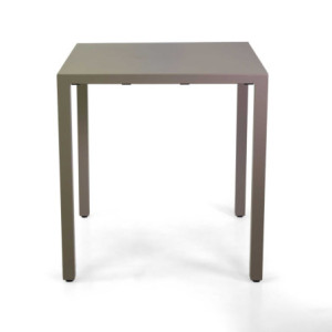 Zoom Tavolo alluminio regolabile Alma tortora quadro cm 70x70h75