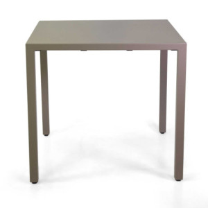 Zoom Tavolo alluminio regolabile Alma tortora quadro cm 80x80h75