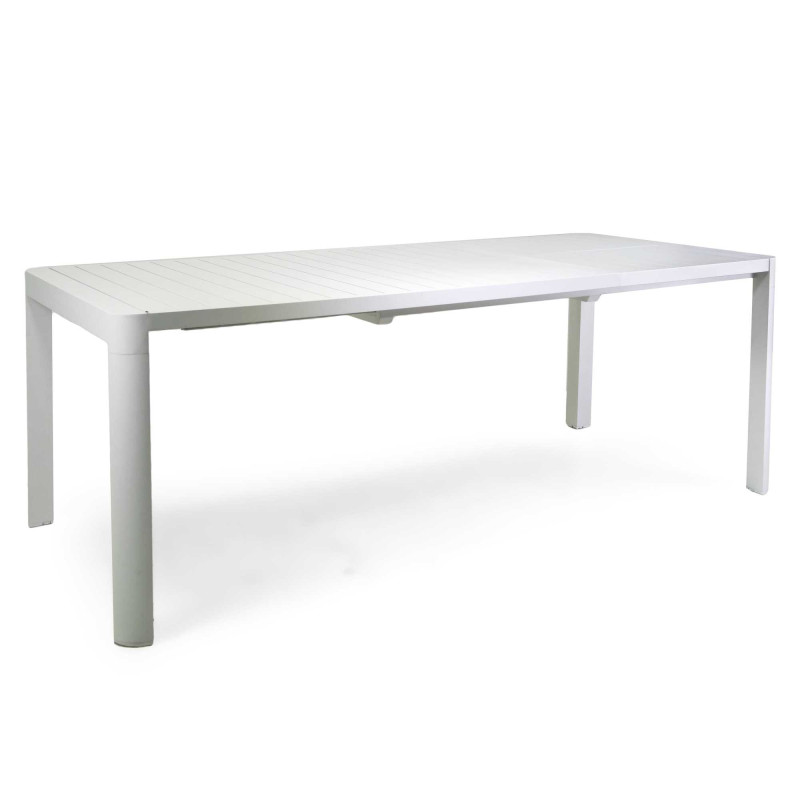 Tavolo alluminio Sullivan allungabile bianco 150-210x90 cm giardino