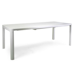 Tavolo alluminio Sullivan allungabile bianco 180-240x100 cm giardino