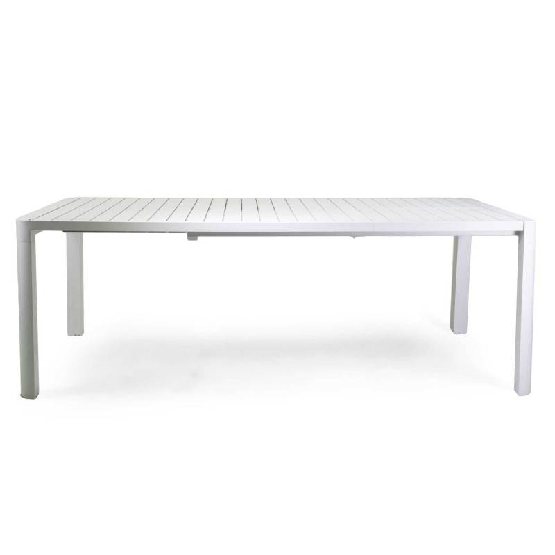 Tavolo alluminio Sullivan allungabile bianco 180-240x100 cm giardino